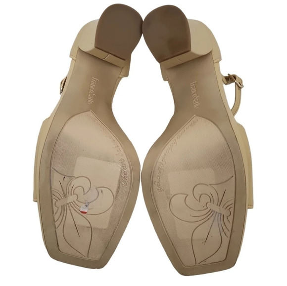 Franco Sarto Dima Sandals Beige Leather - Picture 4 of 5